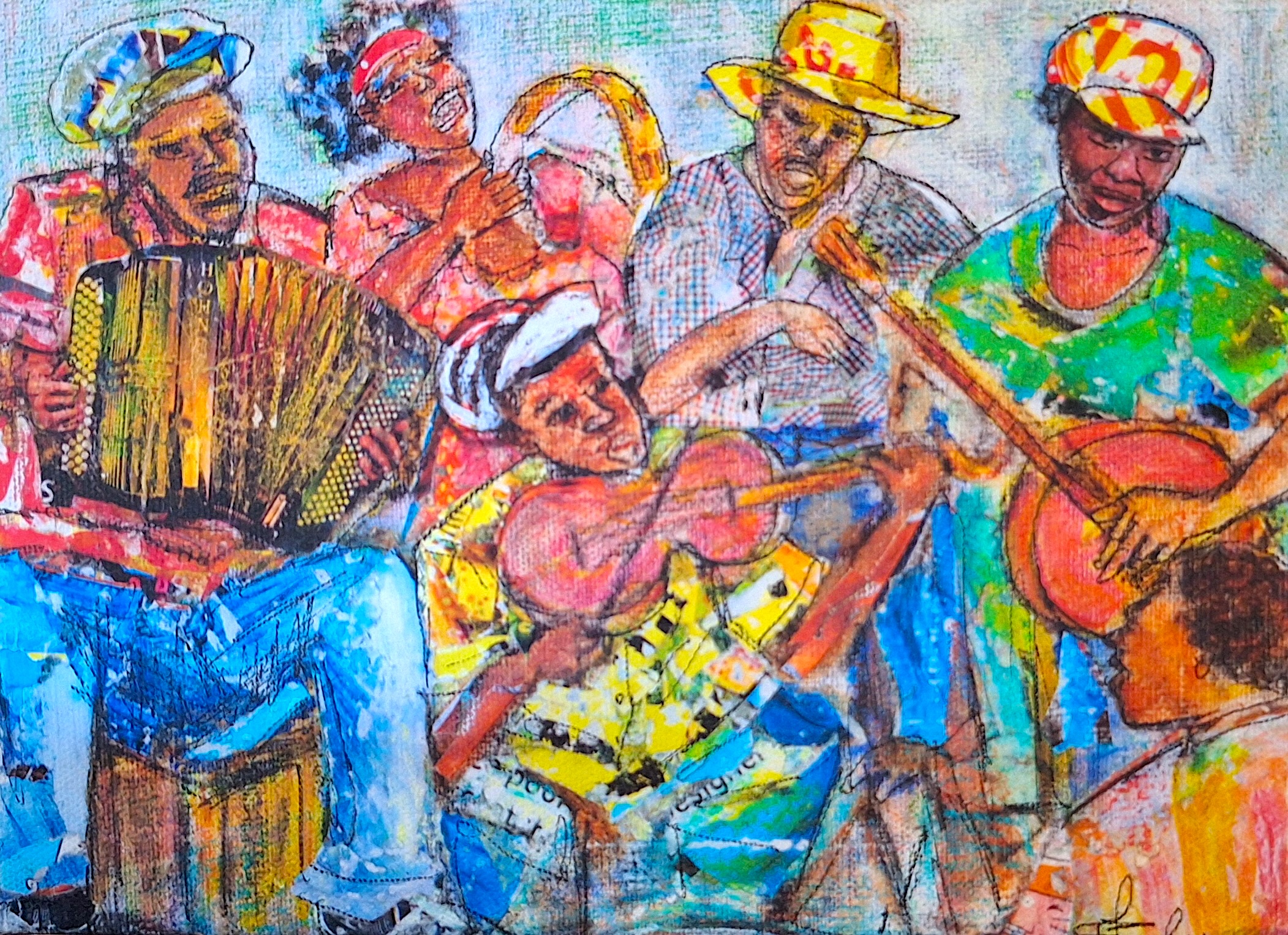 Peinture d'Egbert Marday.&nbsp;